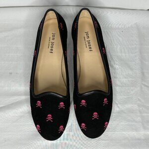Jon Josef Suede Skull & Crossbones loafers Sz 9.5